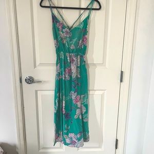 Silk Hawaiian Dress with Pockets
